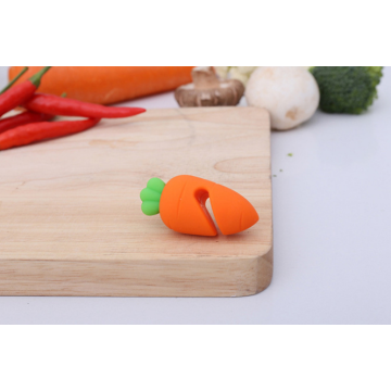 Cartoon Carrot Silicone Spill-proof Lifter Pot Lid Lifts