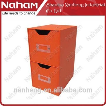 Naham vertical unique design paper storage box with two drawers