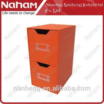 Naham vertical unique design paper storage box with two drawers