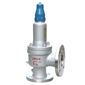 Flange spring fully open safety valve
