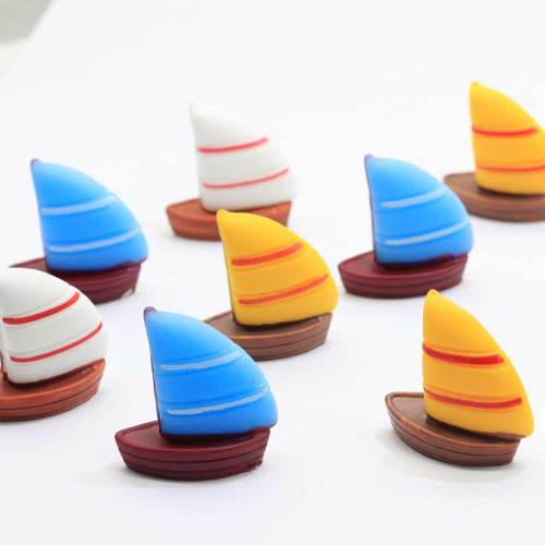 100 pièce / lot voilier bateau à voile navire navire Hawaii Maldives petite Statue Figurine artisanat ornement Miniatures décor