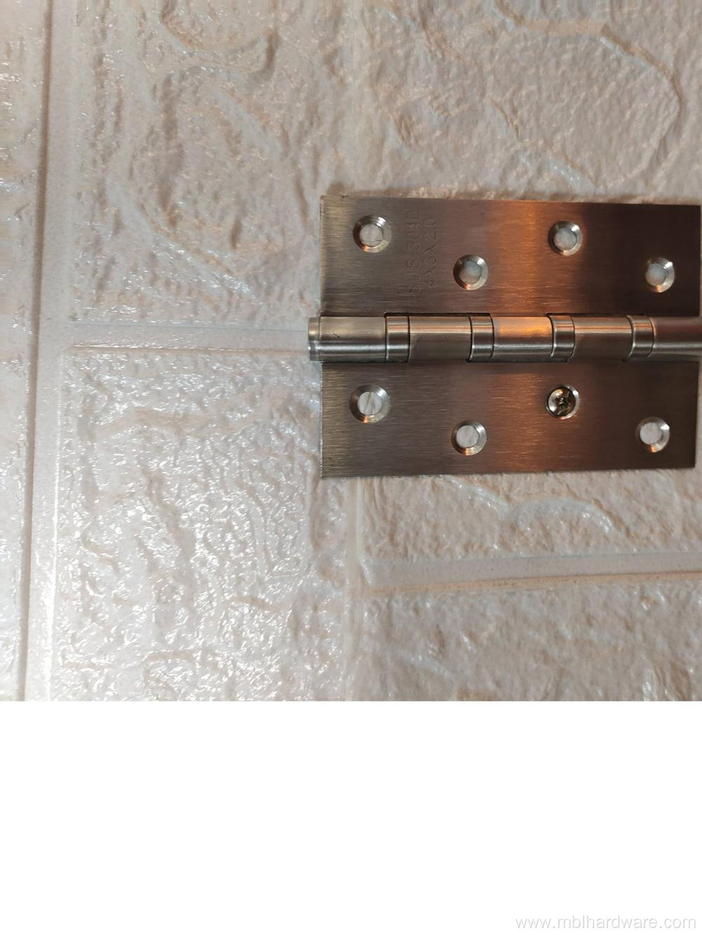 Slotless stainless steel cabinet door hinge rotation