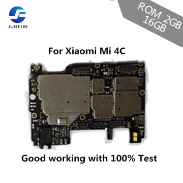 JUN FUN ROM 2GB+16GB Unlocked Main Board Mainboard Motherboard With Chips Circuits Flex Cable For Xiaomi Mi 4C Mi4C M4C