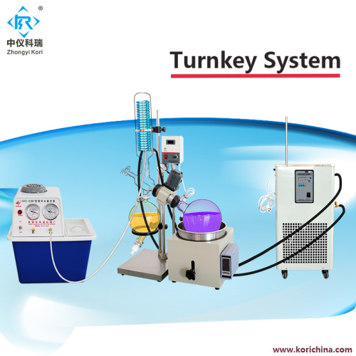 Turnkey Cbd Oil Distillation Glass Rotovap machine