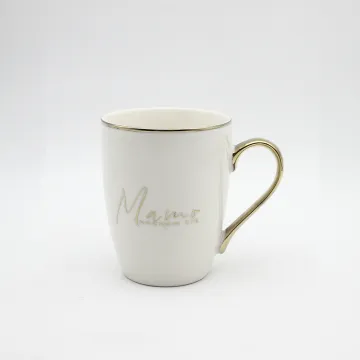 low price white ceramic mug cute porcelain mug