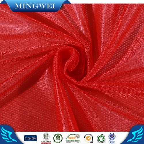 china supplier 100% polyester elastic micro birdeyes fabric sports jersey stocklot