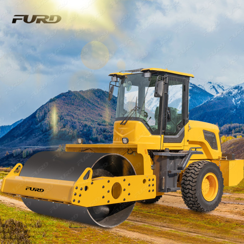 Easy to use 6-ton single drum vibratory road roller