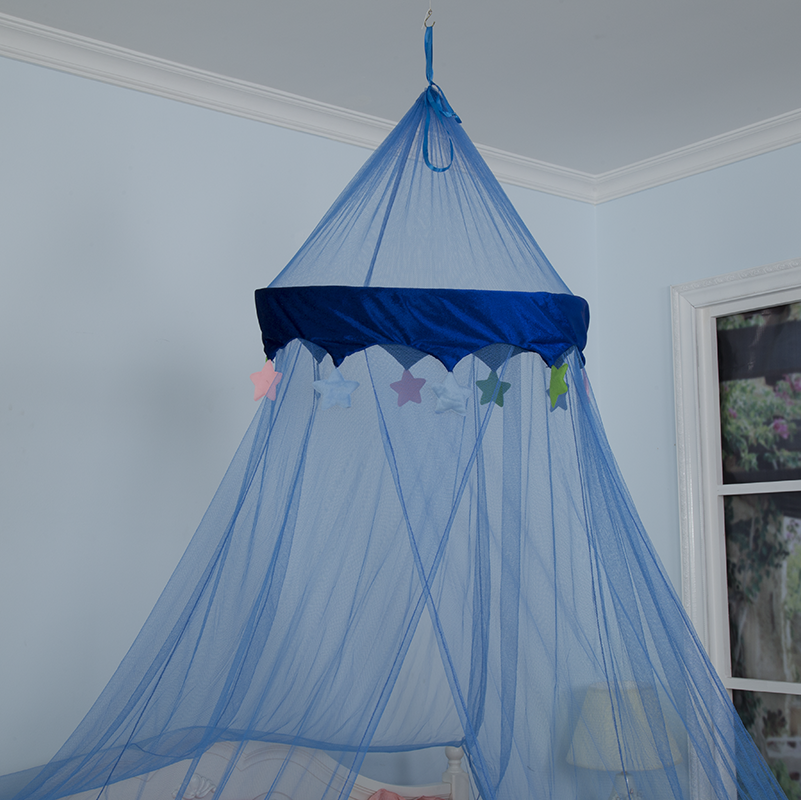 Hanging Wool Stars Mosquito Net Bed Canopy