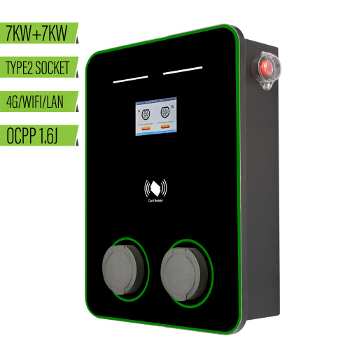 شاحن بمقبس مزدوج بقوة 7 كيلو وات من النوع 2 مضاد للاحتراق