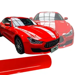 High-Glossy red car vinyl wrap