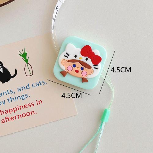 Square cartoon minimalist automatic telescopic ruler