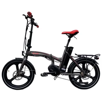 Folding Ebike with Bafang Mid Motor Drive - 48V350W Electric Foldable Bicycle
