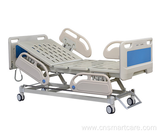 Portable Casters 3 Function Adjustable Folding Hospital Bed
