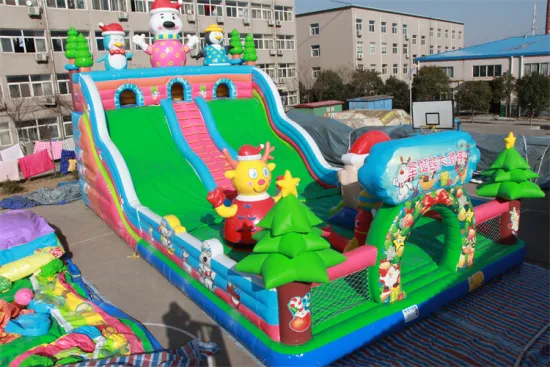 Outdoor Popular large two lane inflatable slide inflatable water slide adult large