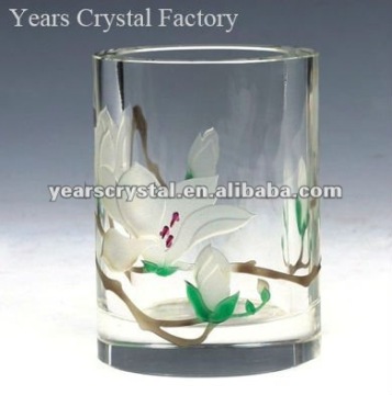 elegant crystal office stationery glass pen holder