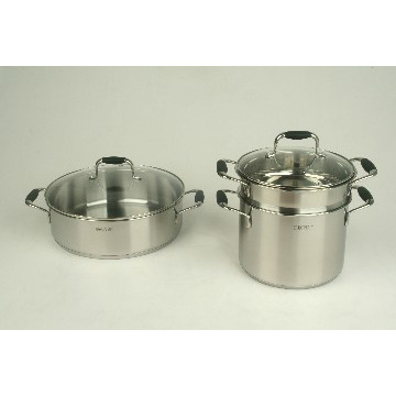 8pcs stainless steel  steamer pot
