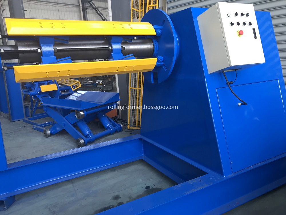 hydraulic decoiler with car 9