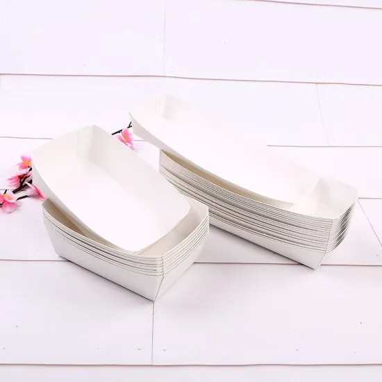 PE lamination Disposable Fired Food Snack Packaging Box