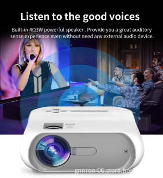 Full HD 1080p Projector T9 - 3D 4K Home Cinema
