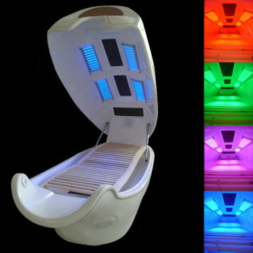 ผู้ผลิตเครื่องลดขนาดร่างกายให้บริการเครื่องบำบัดแสง LED 4 ชิ้นพร้อมซาวน่าอินฟราเรดไกล