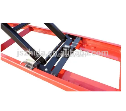 Electrical motorcycle lift with Same level as ground