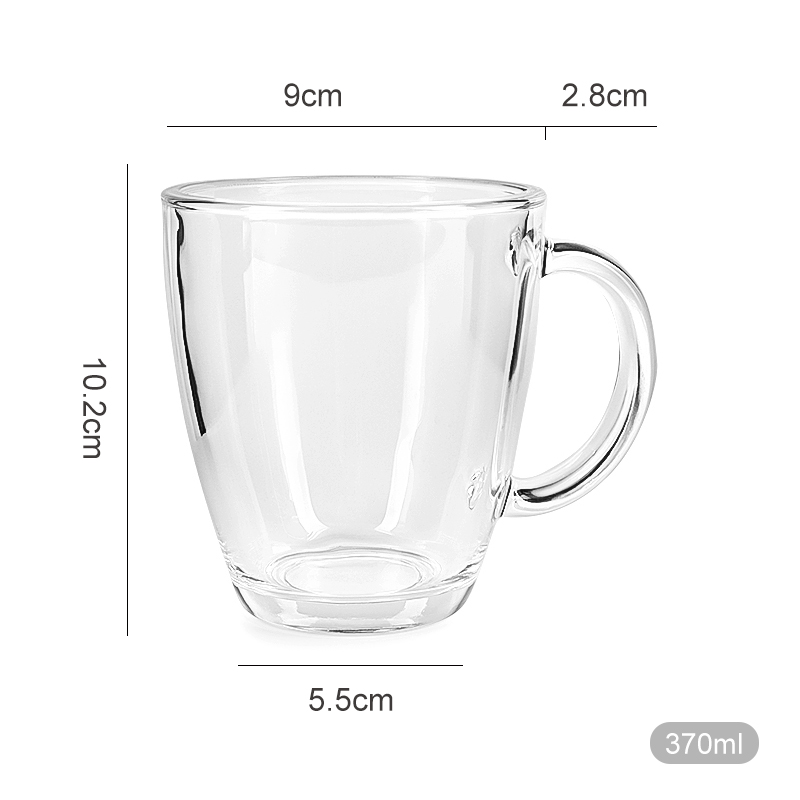 370ml 440ml Glass Coffee Milk Tea Mug