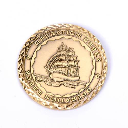Gold Plated Custom Commemorative Coin