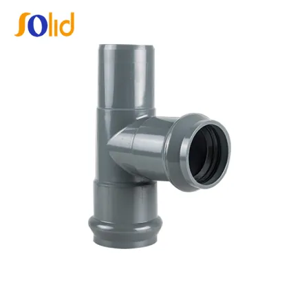 PVC Tee F/F/S With Two Rubber Rings And One Faucetet