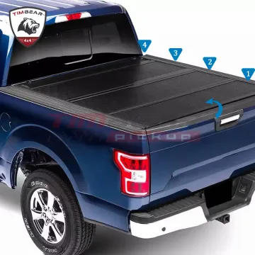 High Quality 4X4 Aluminum Hard Folding Tonneau Cover for Ford Raptor F150 2017-2022 5.5FT