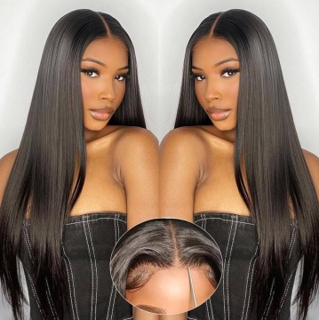 Real Hair Glue-Free 6X4 Pre-Cut Lace Front Wig