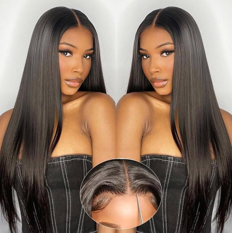 Real Hair Glue-Free 6X4 Pre-Cut Lace Front Wig