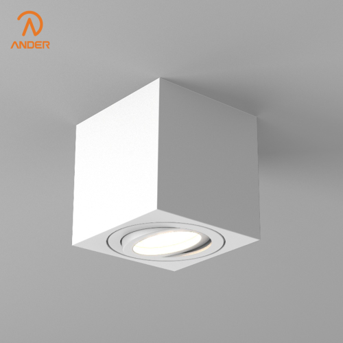 Foco GU10 cuadrado moderno con diseño elegante