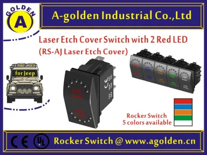 MARINE SWITCH ROCK RED BOAT ROCKER SWITCH WITH AMABER LIGHTS laser carling switch