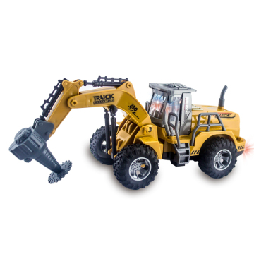 Hot 1:30 Scale Four-Way Light Remote Control Engineering Car Toy with Flat Arm Division - Perfect for Kids