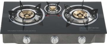 Pop Corn Front Panel Glass Top Gas Cooker