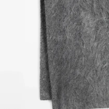 100% cashmere zipper long chest bag