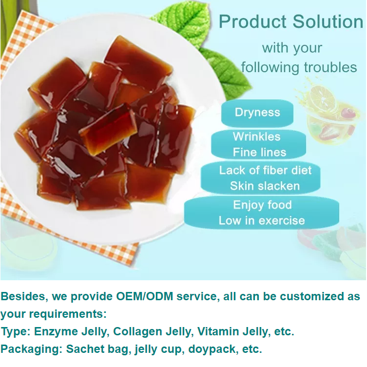 OEM/ODM Natural Enzyme Detox Prebiotic Enzyme Slimming Weight loss Jelly Vegan Fast Slim Enzyme Jelly