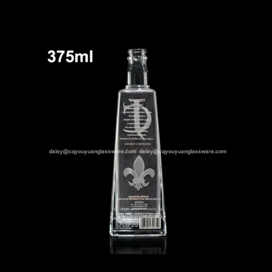 different size whiskey cognac wholesale spirits glass bottle 375ml