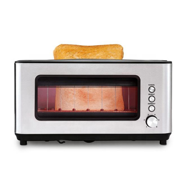 Synligt fönster 2-skivor Lång spelautomat Sandwich Bread Maker Toaster Grill: The Perfect Kitchen Companion för läckra och praktiska smörgåsar