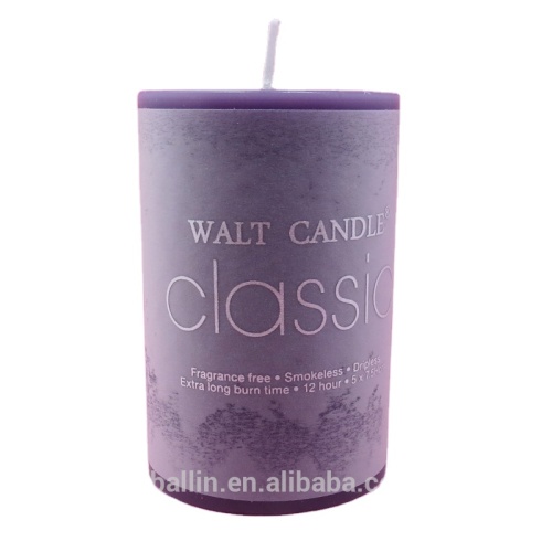 color scented pillar candle for hom decor wedding