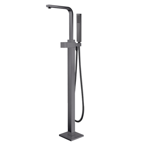 floor mount bathtub faucet Free Standing Matte Black Floor Mount Bathtub Faucet Factory