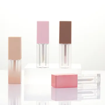 5ml big brush square lip gloss tube bottle