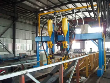 Automatic T type H beam welding machine