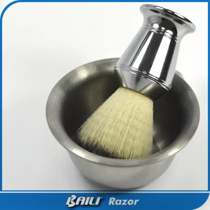 Mens facial cleansing shaving brush
