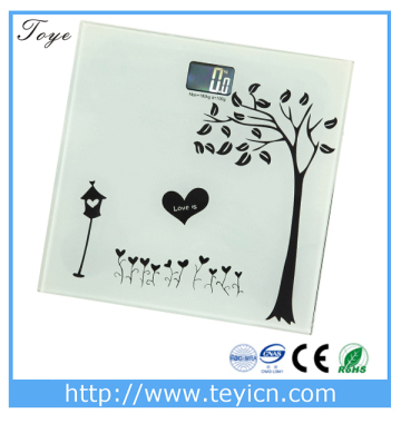 types of weighing scale 6mm tempered glass scale personal scale in China