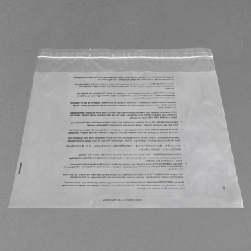 LDPE Poly bag apparel Suffocation Warning Bag