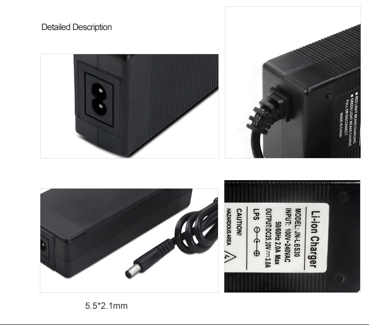 25.2V 3A Electric Scooters Charger Adapter