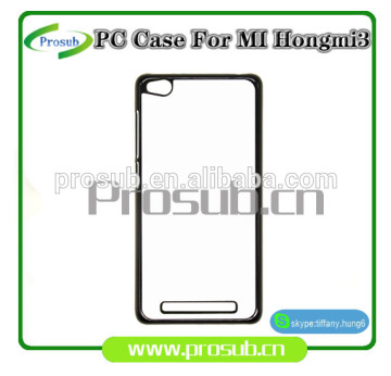 sublimation heat transfer plastic blank diy cell phone case cover skin for SFP-redmi 3