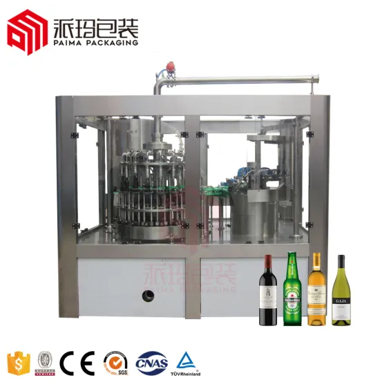 Automatic Liquid Filling Machine Line for Vodka Bottles and Wine Production