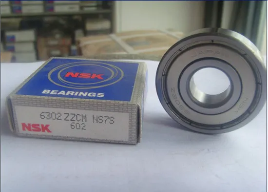 P0 / P6 Nsk Deep Groove Ball Bearing 6302 Zzcm Single Row